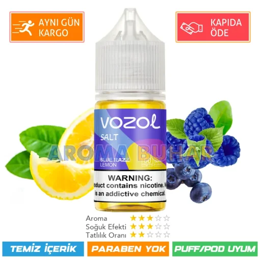 Vozol Likit Blue Razz Lemon Salt