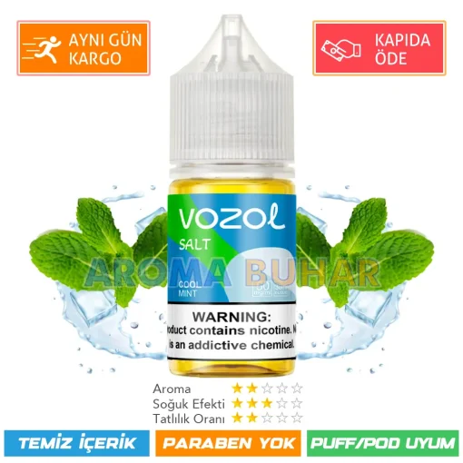 Vozol Likit Cool Mint Salt