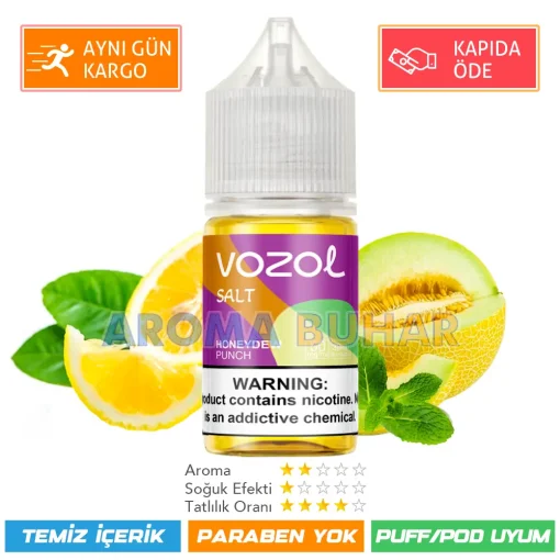 Vozol Likit Honeydew Punch Salt