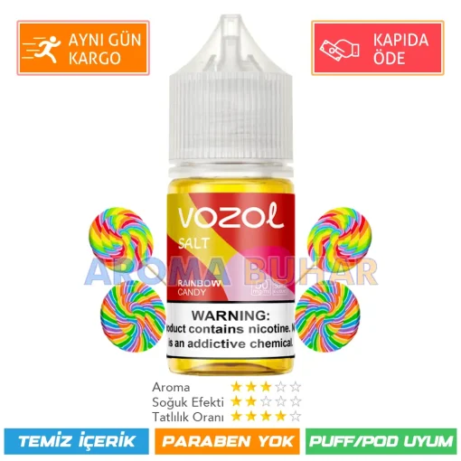 Vozol Likit Rainbow Candy Salt