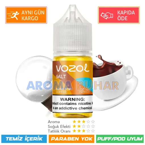 Vozol Likit Snow Top Coffee Salt