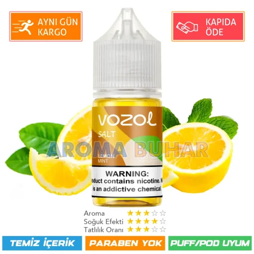 Vozol Likit Lemon Mint Salt