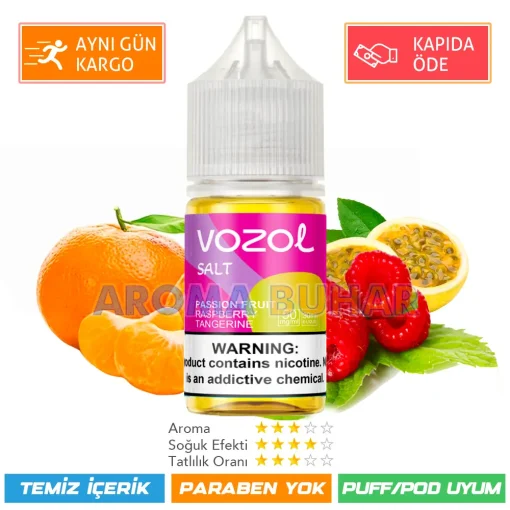 Vozol Likit Passion Fruit Raspberry Tangerine Salt