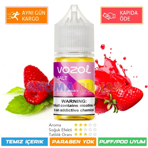 Vozol Likit Strawberry Raspberry Salt