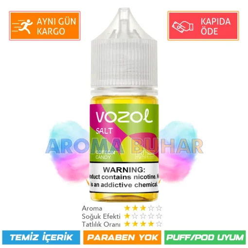 Vozol Likit Cotton Candy Salt