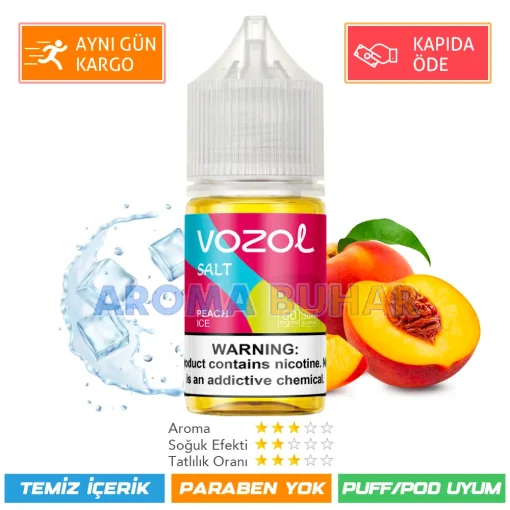 Vozol Likit Peach ice Salt